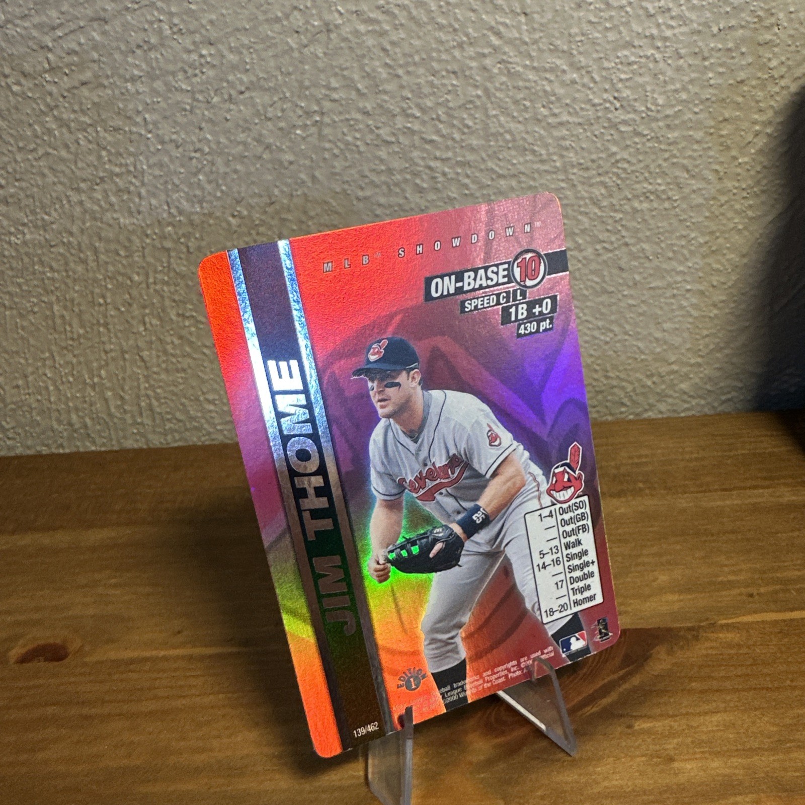2000 MLB Showdown Jim Thome !st Edition FOIL #139/462 Cleveland Indians