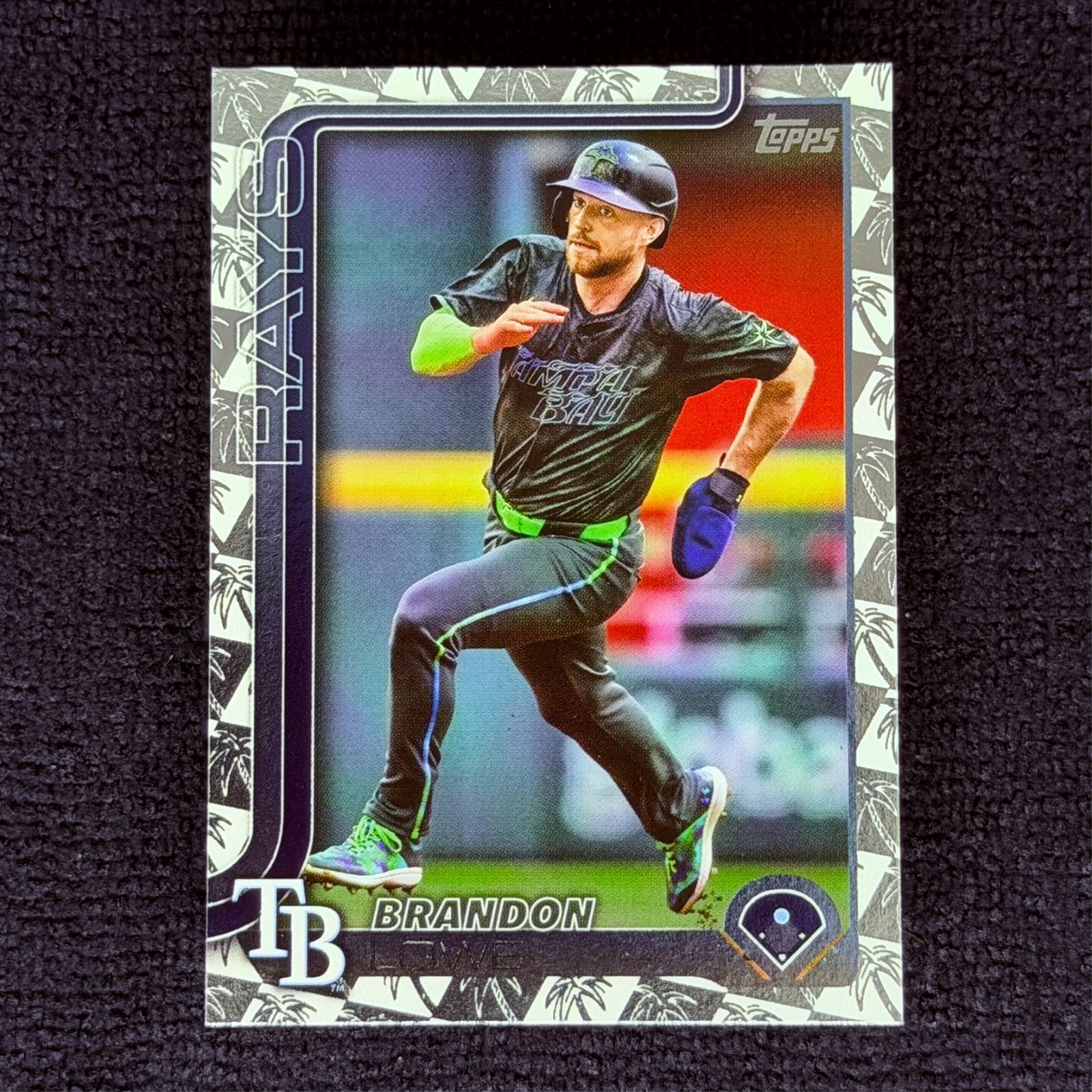 Brandon Lowe – 2025 Topps Series 1 – Rays – #153 – Spring Training Cactus