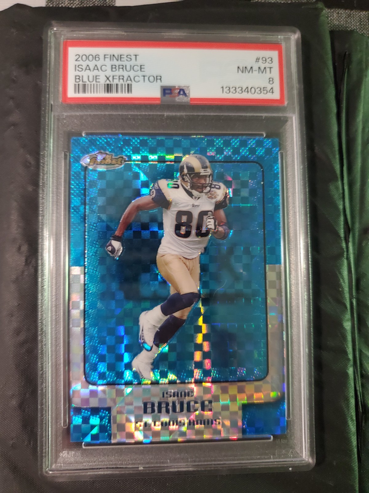 Isaac Bruce 2006 Finest Blue X-fractor #99/150 SP RAMS