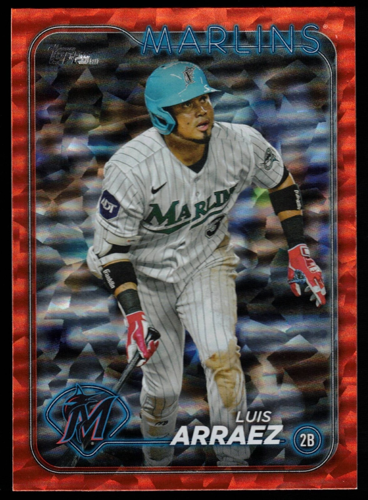 Luis Arraez – 2024 Topps Series 1 Orange Crackle Foil /299 #299 FREE SHIPPING!!