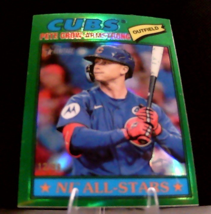 2026 Topps Heritage – Pete Crow-Armstrong #261 Chrome Green Refractor 12/99