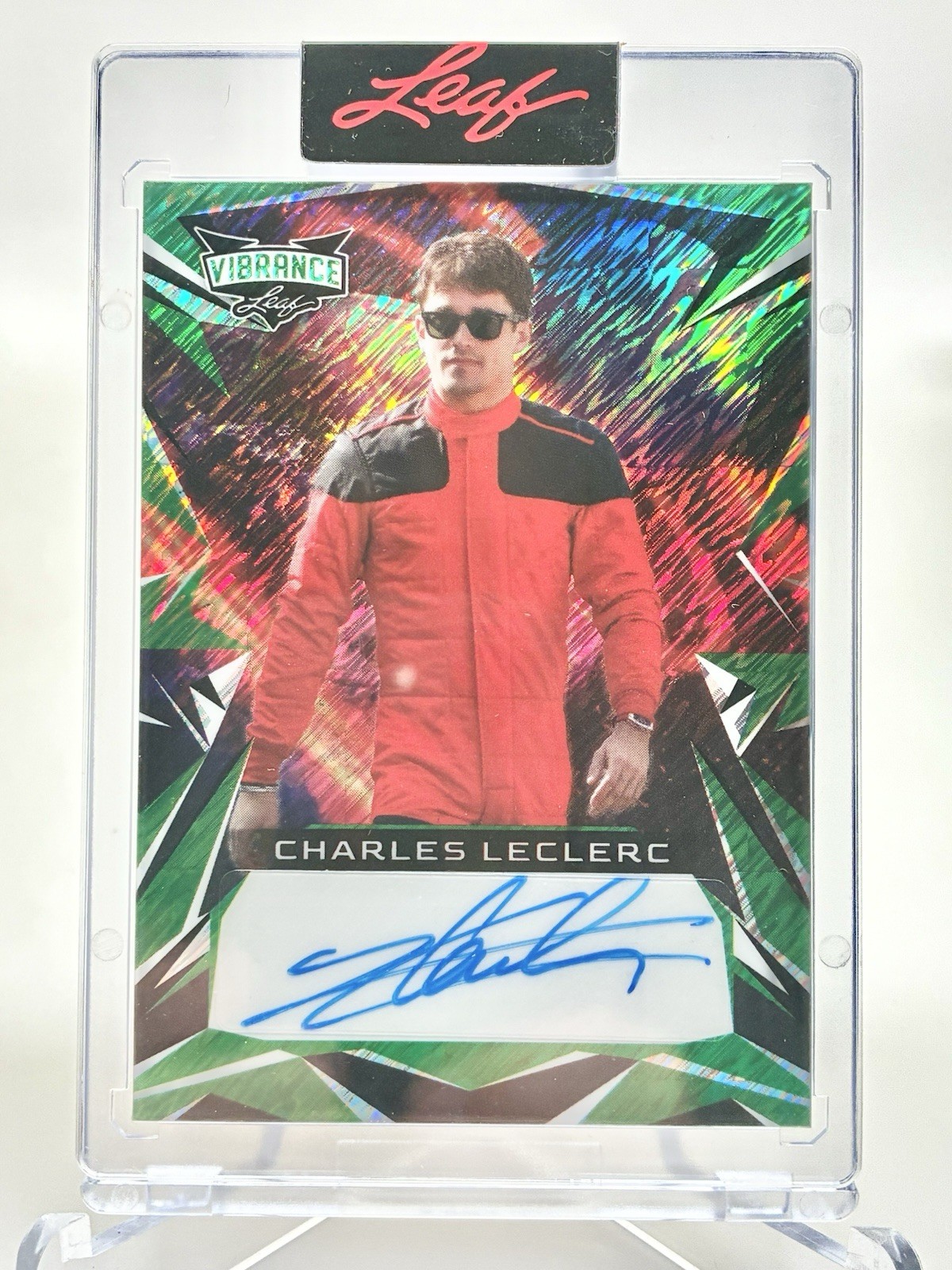 2023 Leaf Vibrance Green Shimmer Auto Charles Leclerc Ferrari #6/6!!!