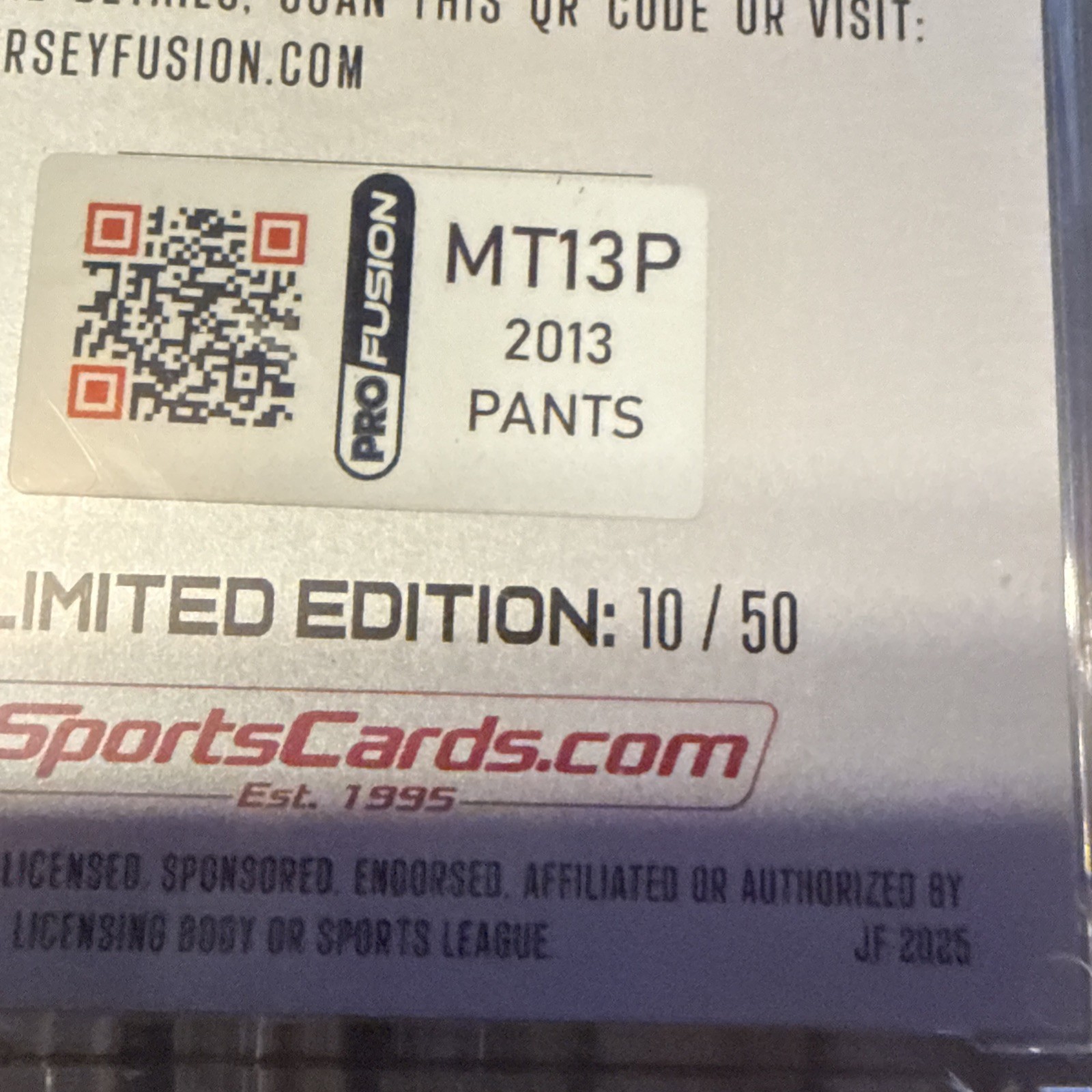 🔥🔥Mike Trout Pro Fusion Game Worn Pants Swatch 10/50 Jersey Fusion🔥Case Hit