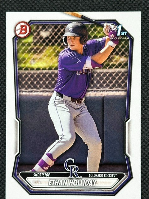 2026 Bowman Prospects 1st #BP-1 – Ethan Holliday – Rockies