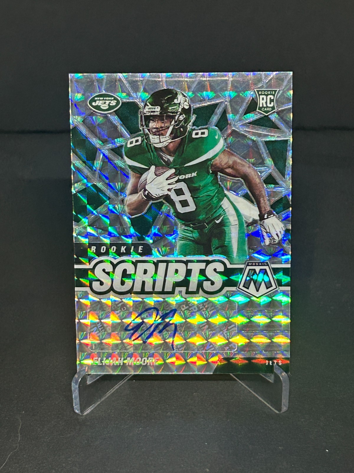 2021 Panini Mosaic Rookie Scripts #RS16 Elijah Moore