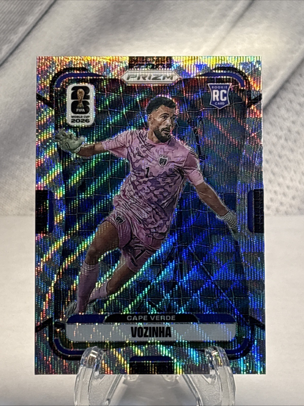 2026 Panini Prizm FIFA World Cup Vozinha Silver Wave Prizm #178 (RC) Cape Verde