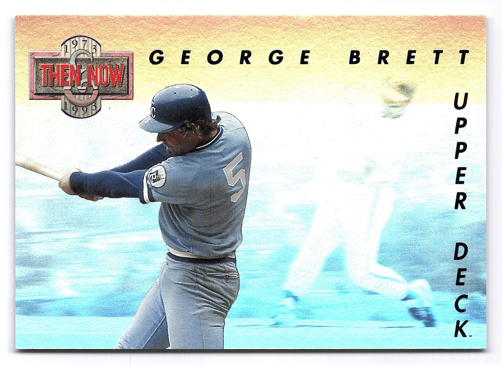 1993 Upper Deck #TN2 George Brett Then & Now Kansas City Royals HOF