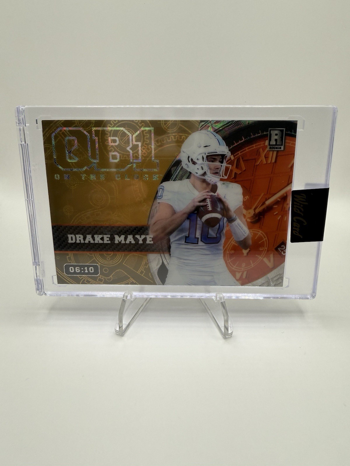 Wild Card 2023 QB1 On the Clock Drake Maye RC Serial Numbered /10 #OCW-DM2
