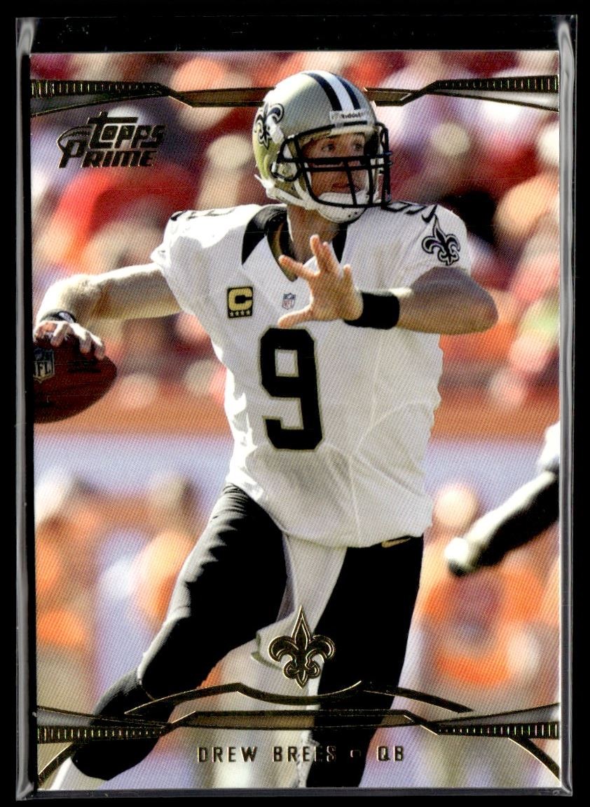 2013 Topps Prime Gold Drew Brees New Orleans Saints #9