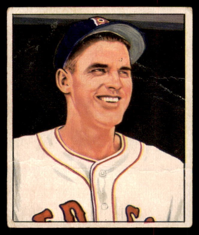1950 Bowman #188 EARL JOHNSON Boston Red Sox VG-VGEX (Light Wrinkles)