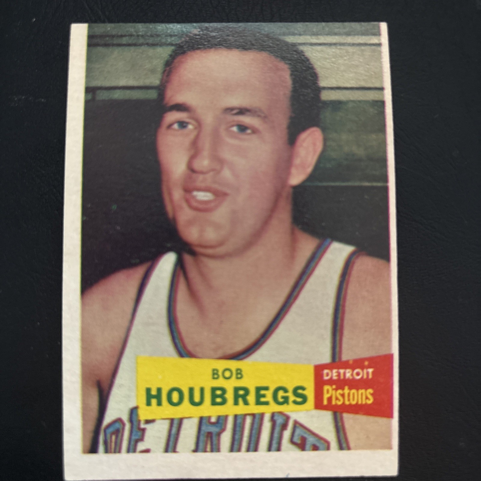 1957 TOPPS #56 BOB HOUBREGS RC DETROIT PISTONS HOF CANADA WASHINGTON