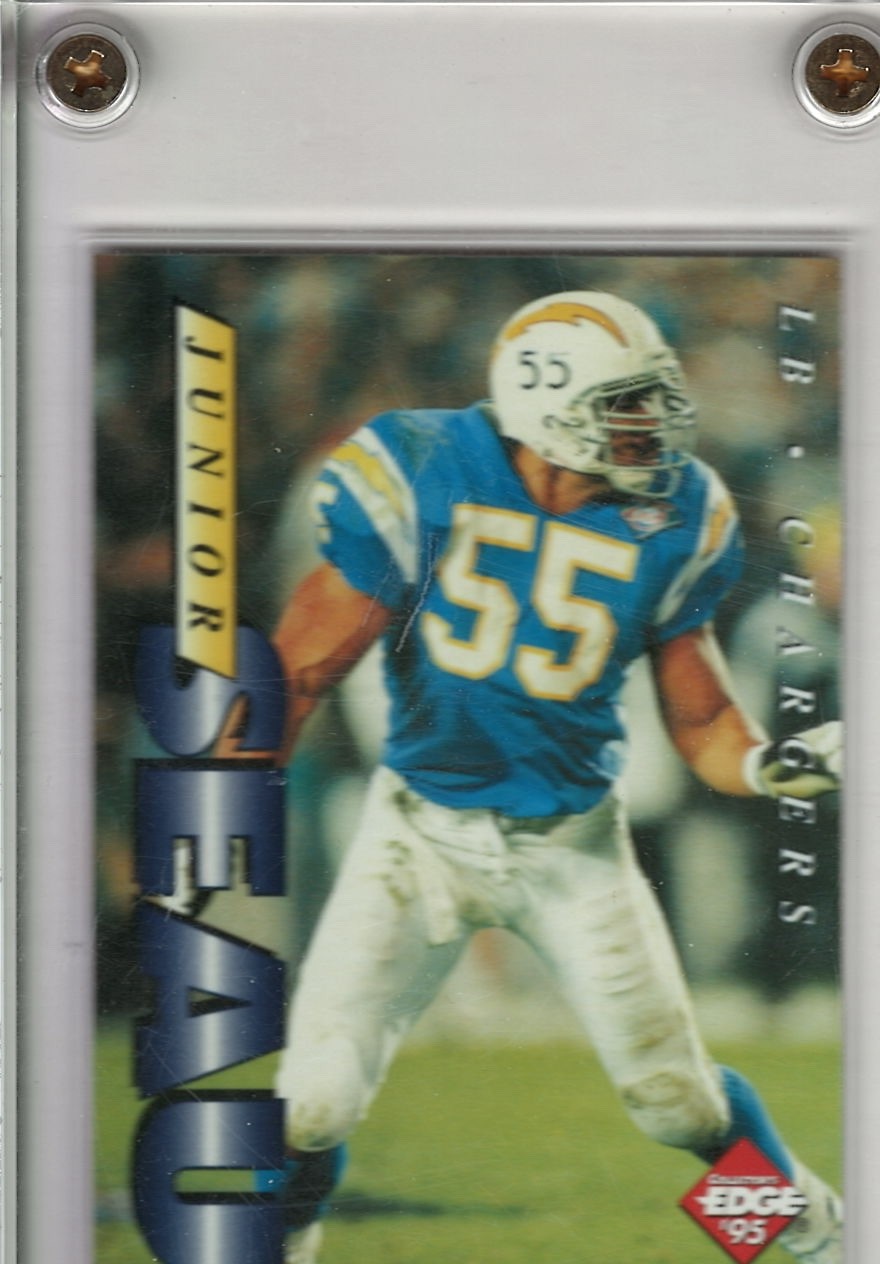 JR Seau Chargers Card w hard plastic case 2005