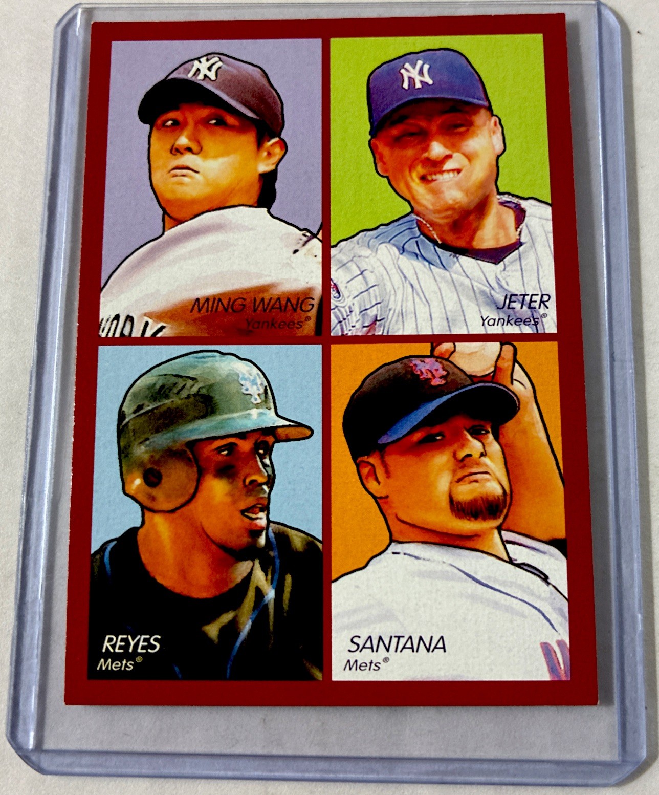2009 Upper Deck Goudey – 4-In-1 Derek Jeter, Jose Reyes, Johan Santana #35-24…