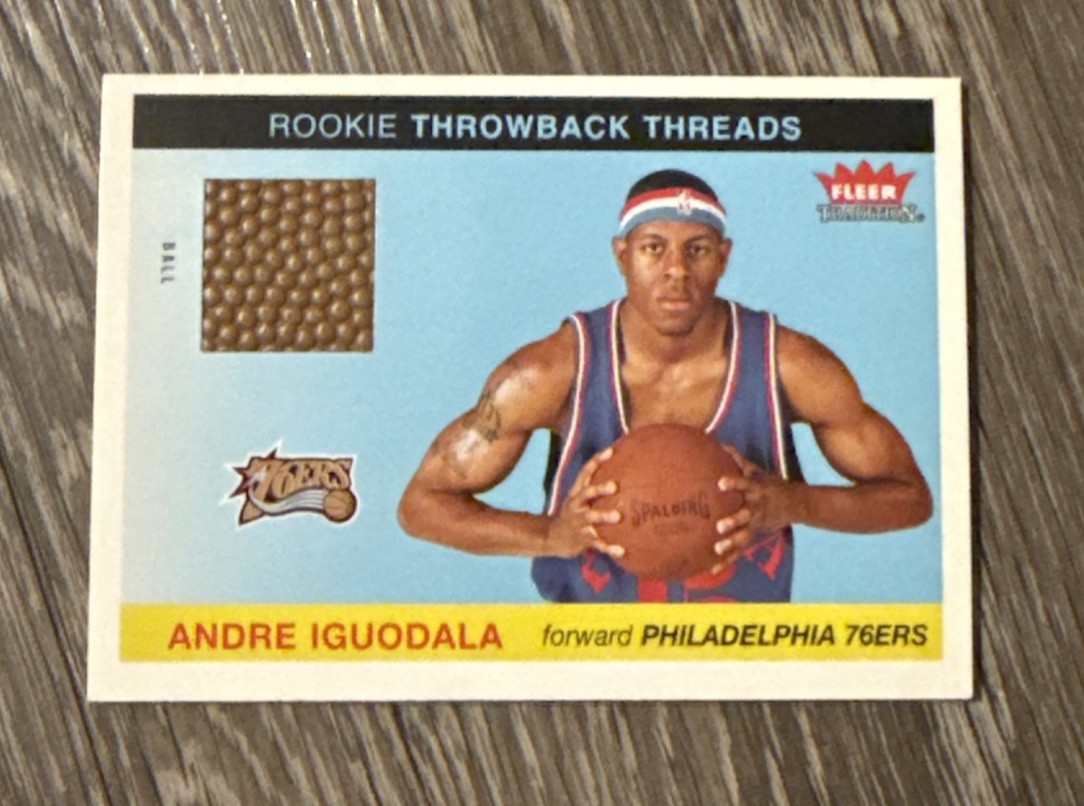 2004-05 Fleer Tradition – Rookie Throwback Threads Andre Iguodala #TT-AI Ball