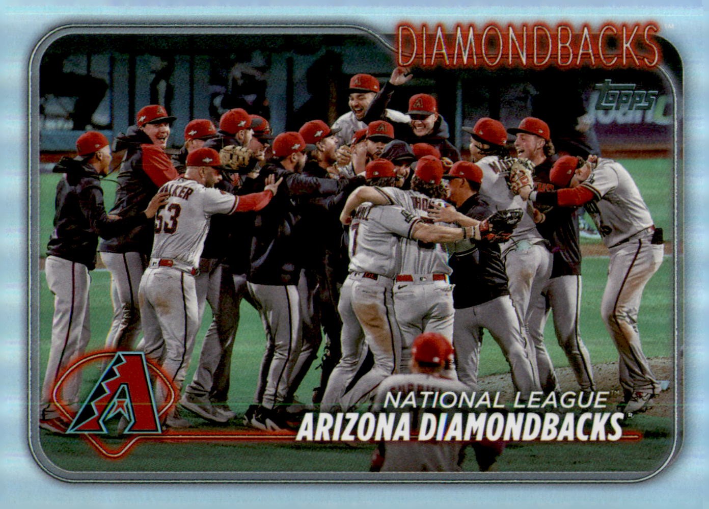2024 Topps #558 Arizona Diamondbacks Rainbow Foil
