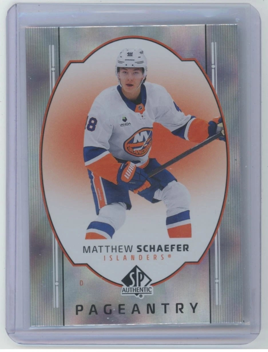 2025-26 SP Authentic Pageantry Rookie Matthew Schaefer #P-7 New York Islanders