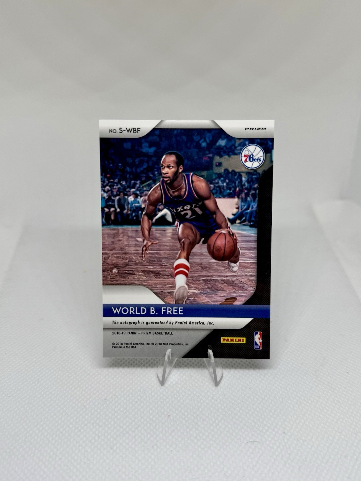 2018-19 Panini Prizm – Signatures World B. Free #S-WBF Silver Prizm (AU)