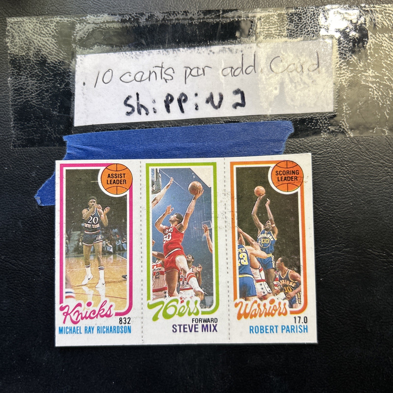 Michael Ray Richardson Steve mix Robert Parish 1980 81 Topps Basketball Cb38a-8