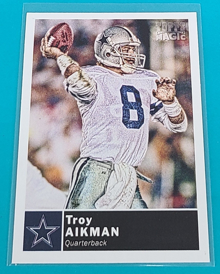 2010 Topps Magic #189 Troy Aikman Dallas Cowboys Football Card J4