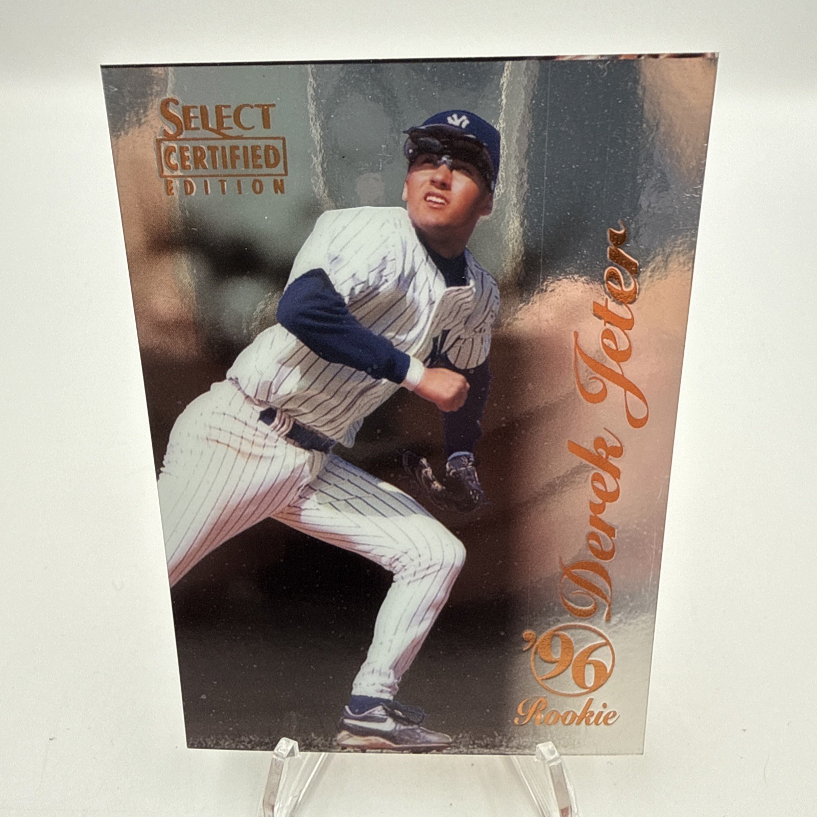 Derek Jeter RC 1996 Select Certified #100 Mirror Foil Rookie Pinnacle Mint