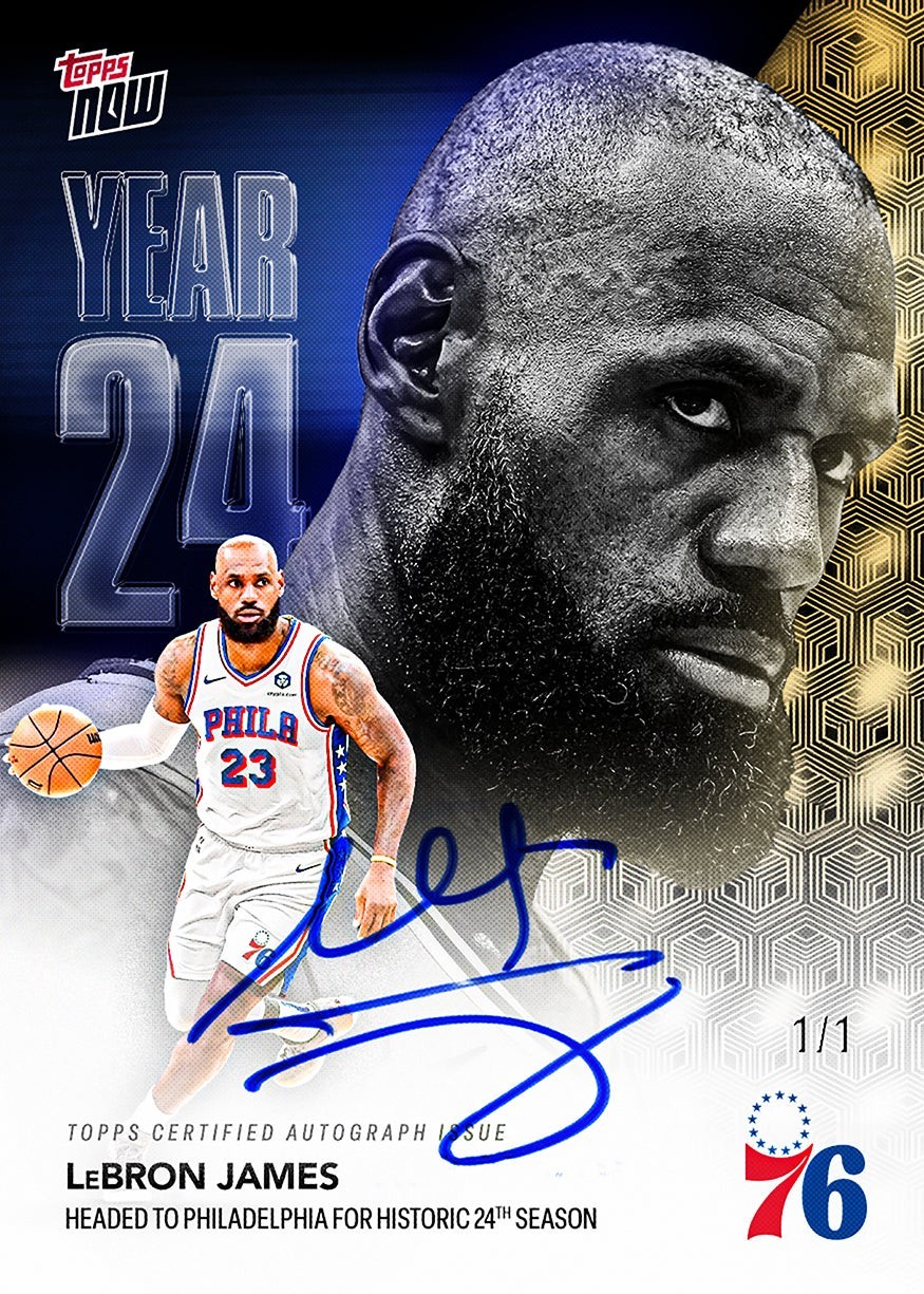 PRE-ORDER LeBron James – 2026-27 NBA Topps NOW®- Card OS03 CHANCE AT 1/1 AUTO