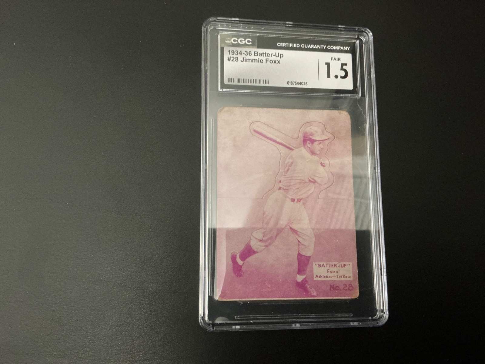 1934 BATTER-UP #28 JIMMIE FOXX CGC 1.5