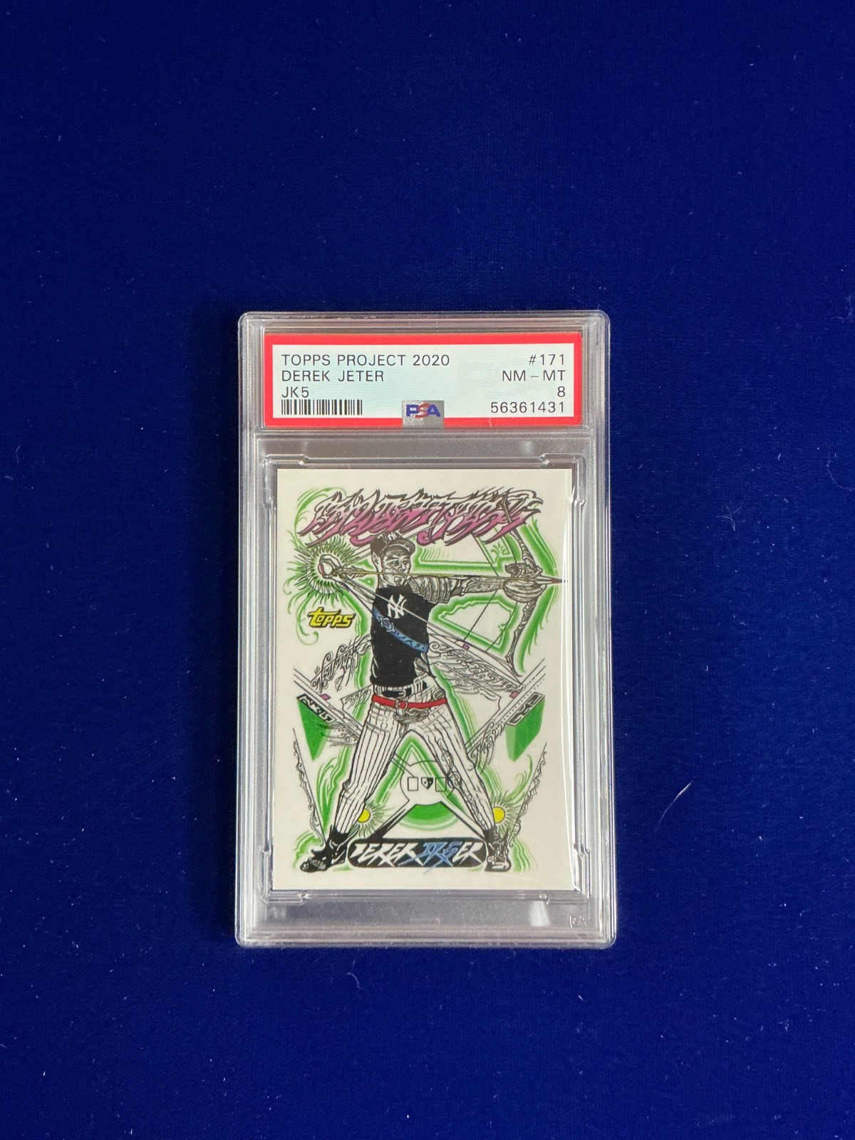 2020 Topps Project 2020 – 1993 Topps Derek Jeter #171 JK5 PSA 8