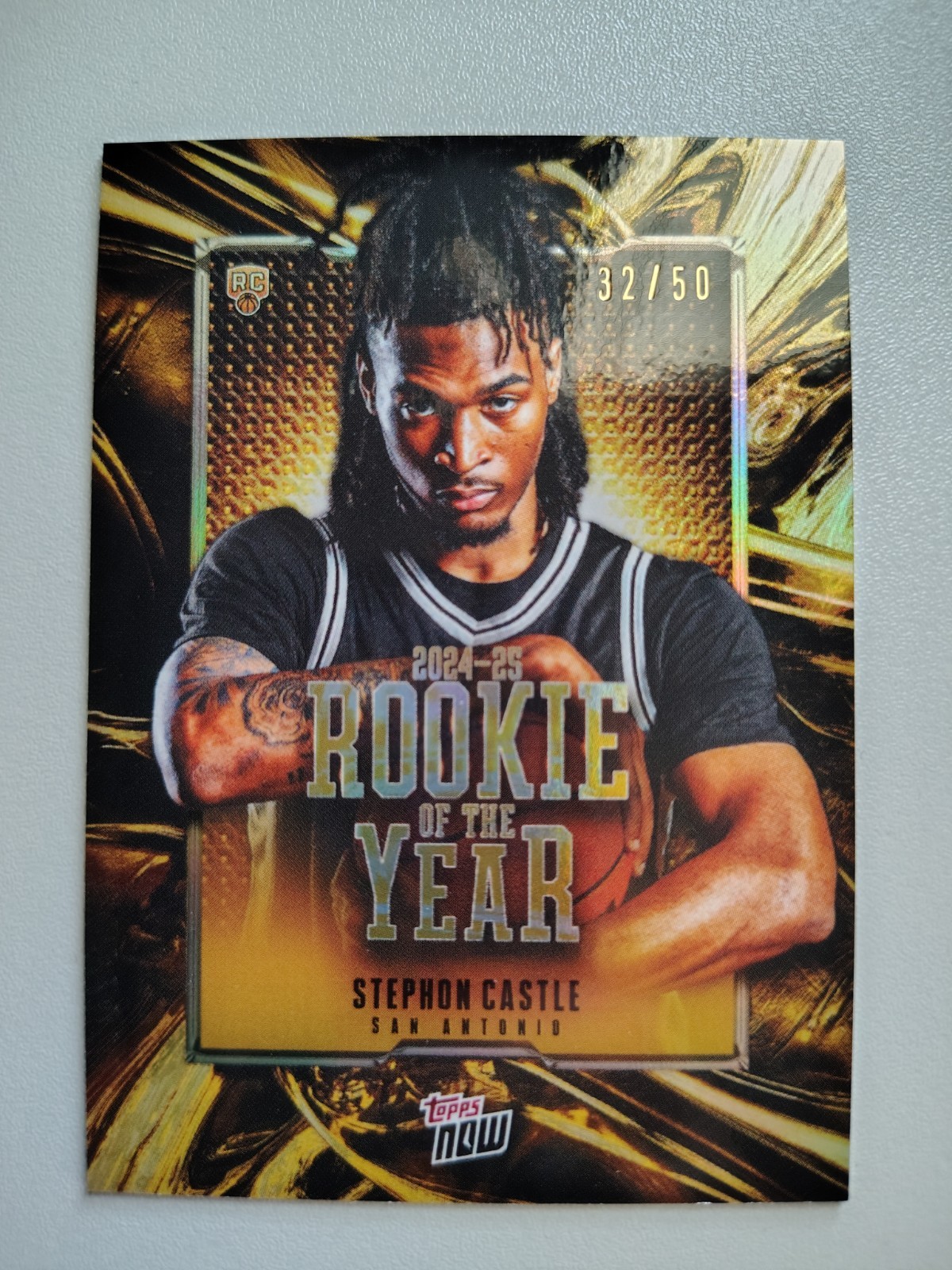 STEPHON CASTLE ROTY 2025 GOLD PARALLEL 1/50 LIMITED FREE SHIPPING IN THE USA