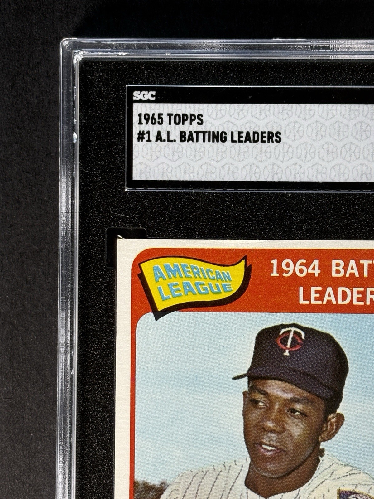 1965 Topps AL Batting Leaders #1 Robinson Oliva Howard SGC 5 EX