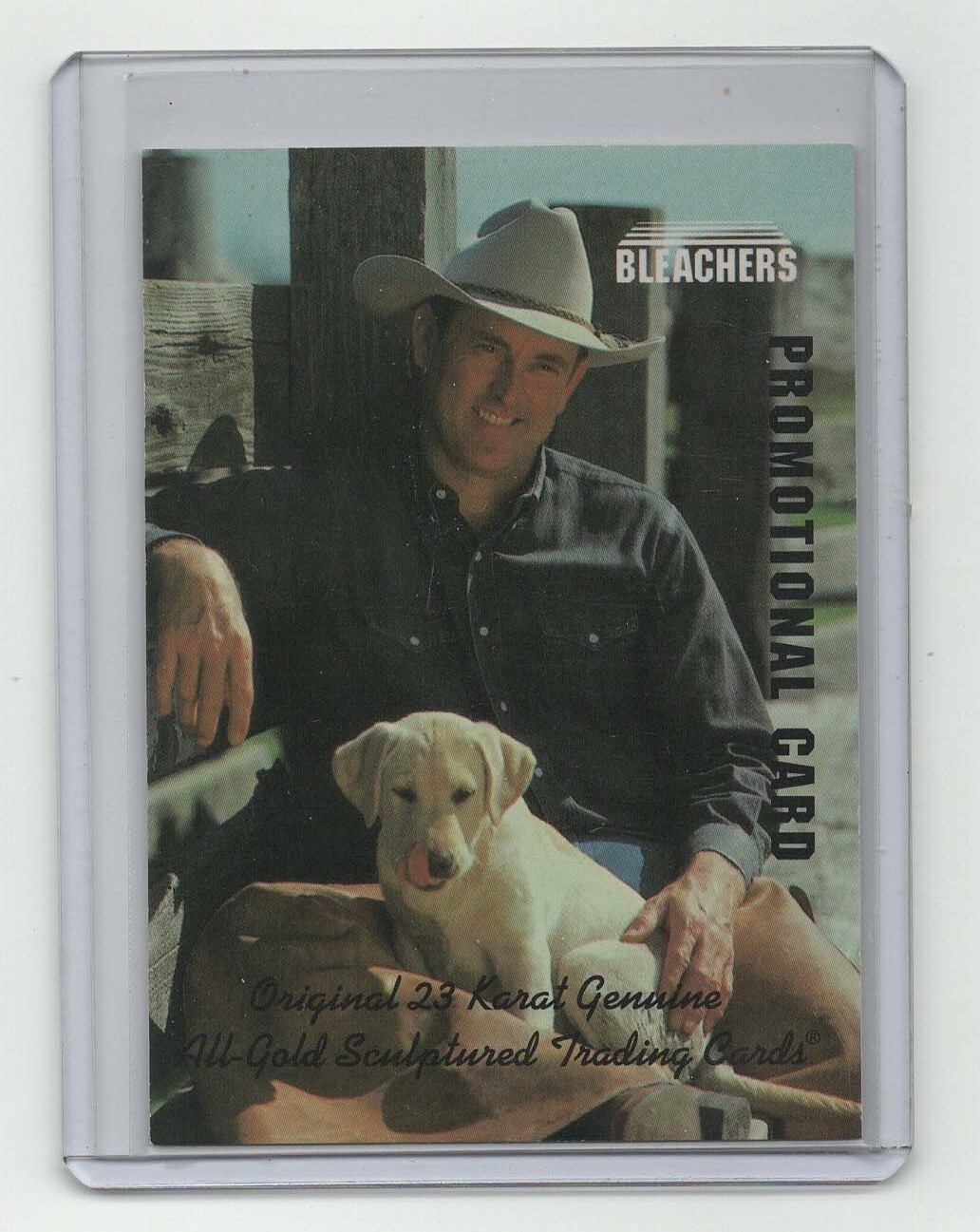 1993 Bleachers * Setting Western Gear w/ Puppy * Nolan Ryan * 5,714 Strike-Outs
