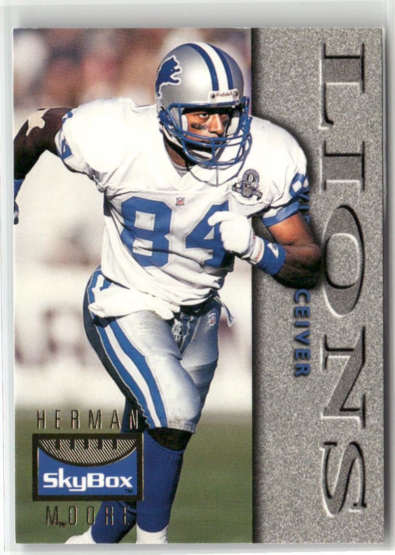 1995 SKYBOX PREMIUM #41 HERMAN MOORE DETROIT LIONS