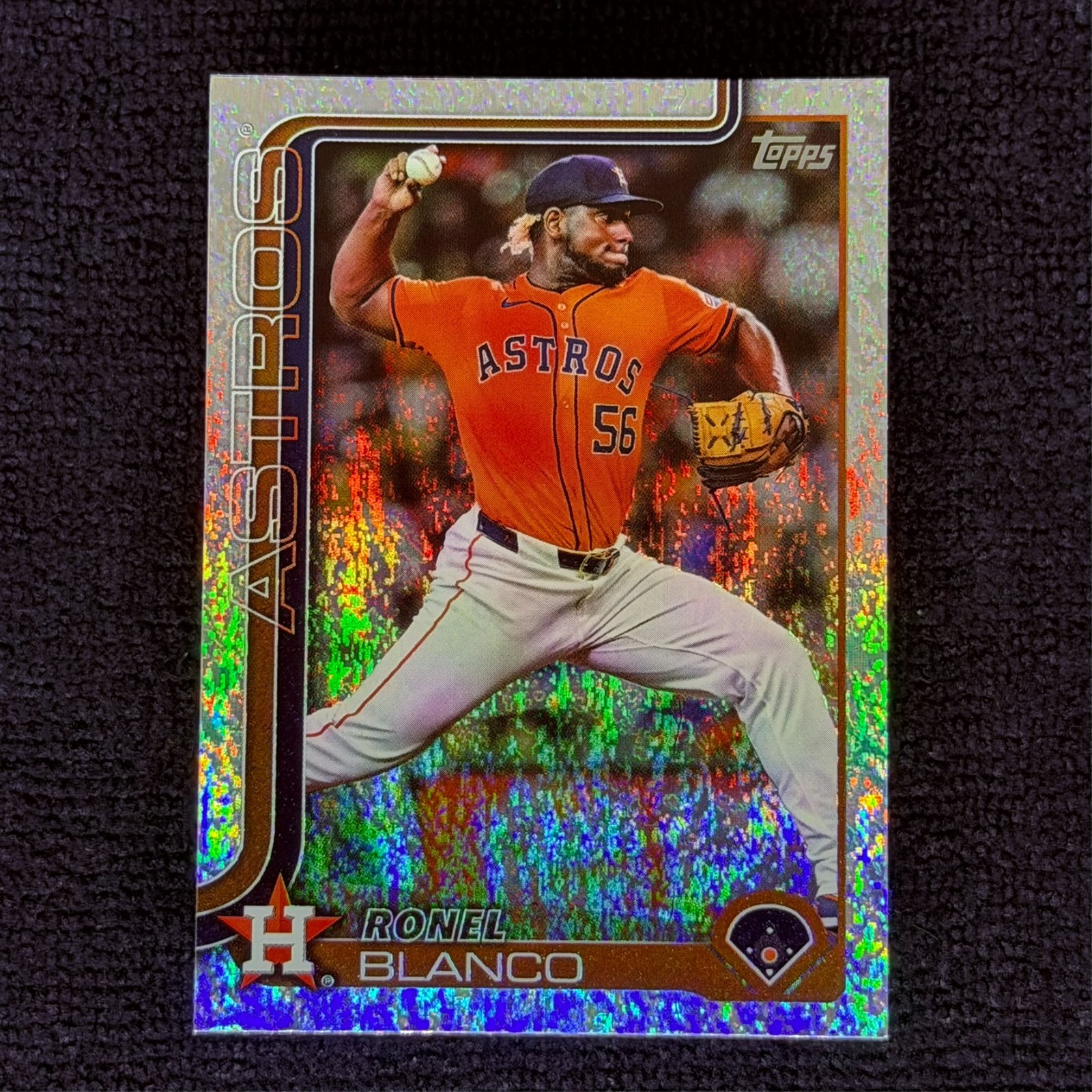 Ronel Blanco – 2025 Topps Series 1 – Houston Astros – #341 – Silver Shimmer Foil