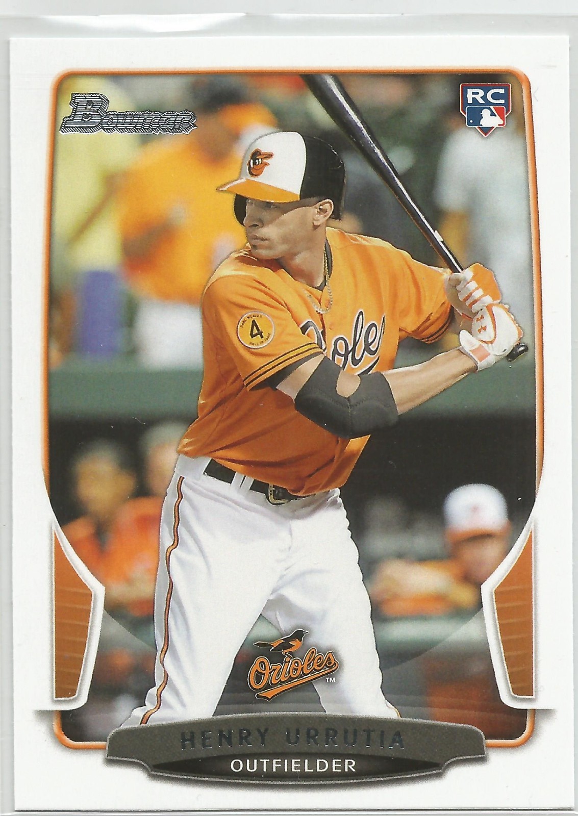 Henry Urrutia Baltimore Orioles 2013 Bowman Draft Rookie Card