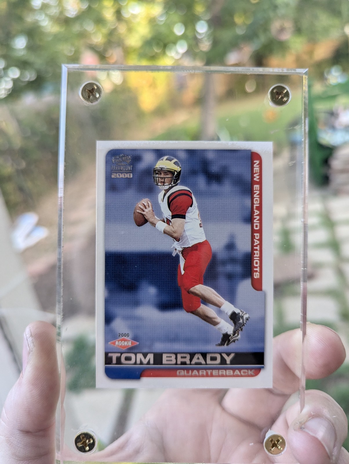 2000 Pacific Paramount Tom Brady #138 Rookie Card RC New England Patriots GOAT