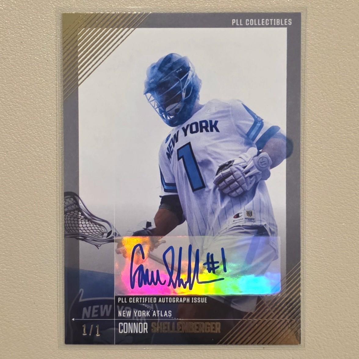 2026 PLL Fieldside Lacrosse II Connor Shellenberger MVP Gold Auto 1/1