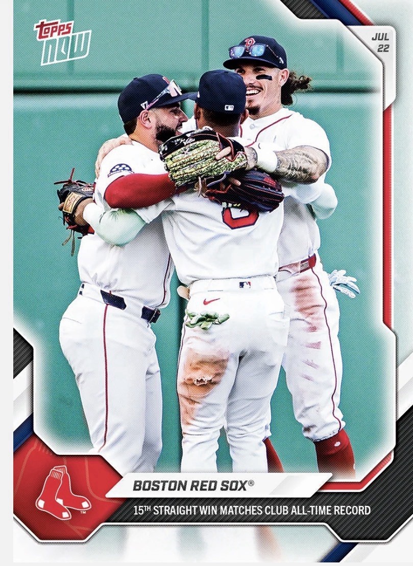 Red Sox 2026. 15 Streak. Topps now #480.