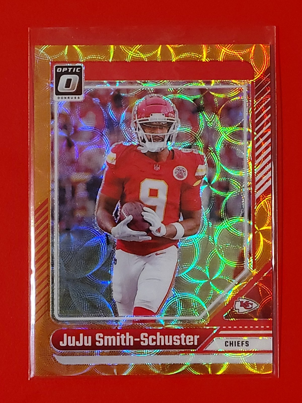 2024 Panini Donruss Optic – JuJu Smith-Schuster #136 Orange Scope Prizm /79