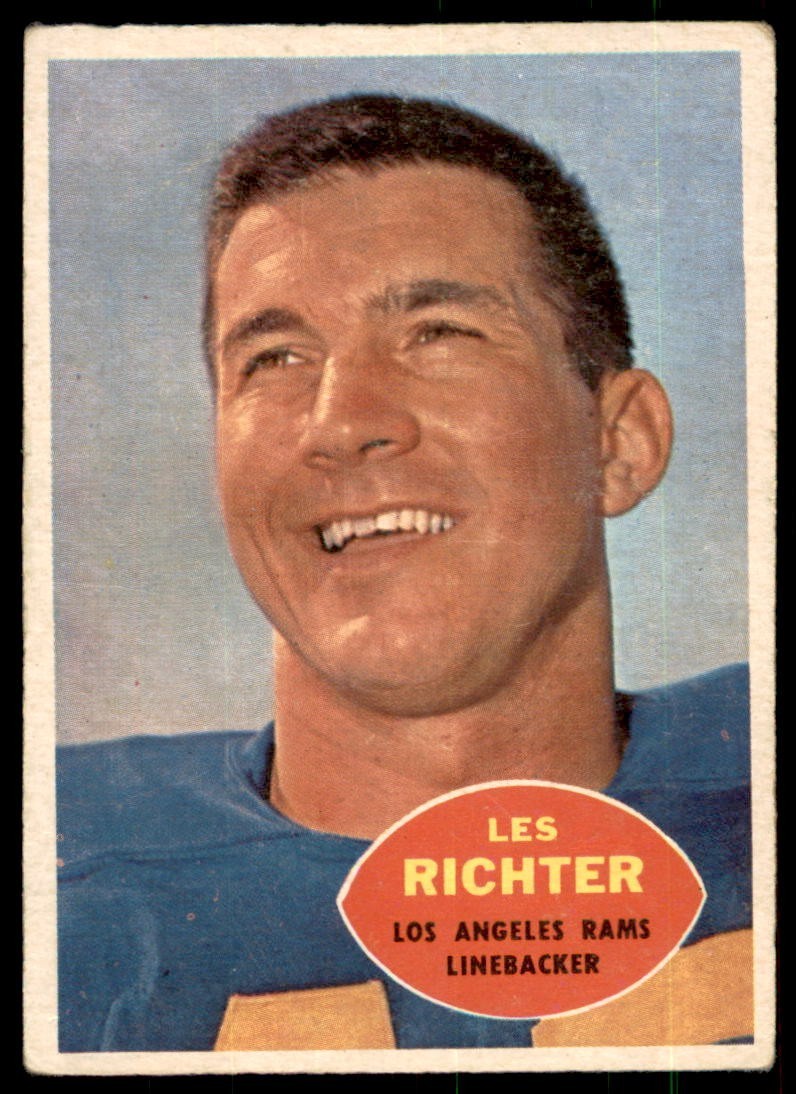 1960 Topps #68 LES RICHTER Los Angeles Rams VGEX