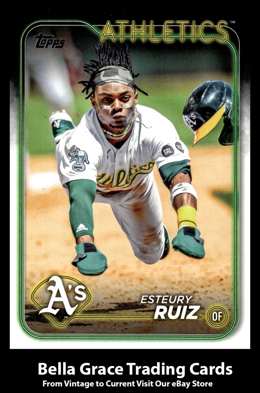 2024 Topps Series 1 Esteury Ruiz #21 Oakland Athletics MLB Baseball
