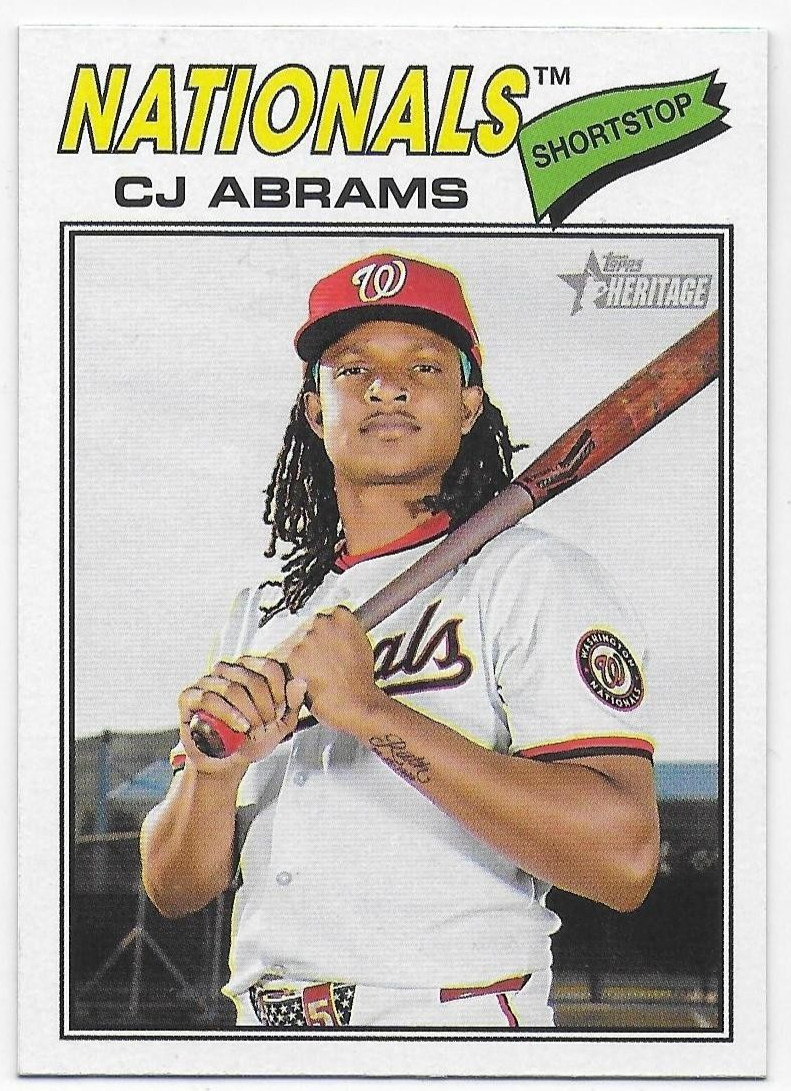 2026 Topps Heritage #349 CJ Abrams – Washington Nationals