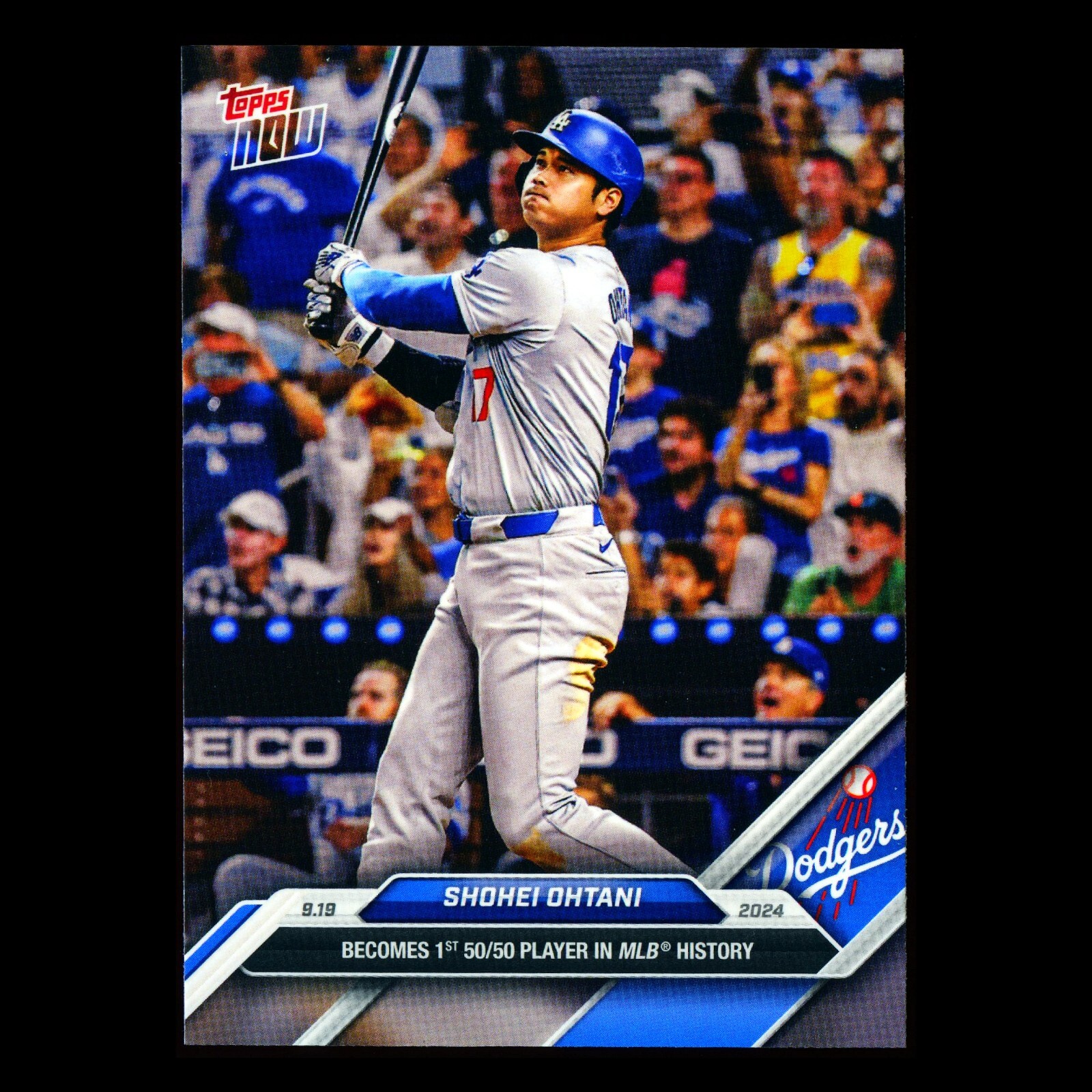 Shohei Ohtani 2024 Topps Now 1st 50/50 Player in MLB History Dodgers 722