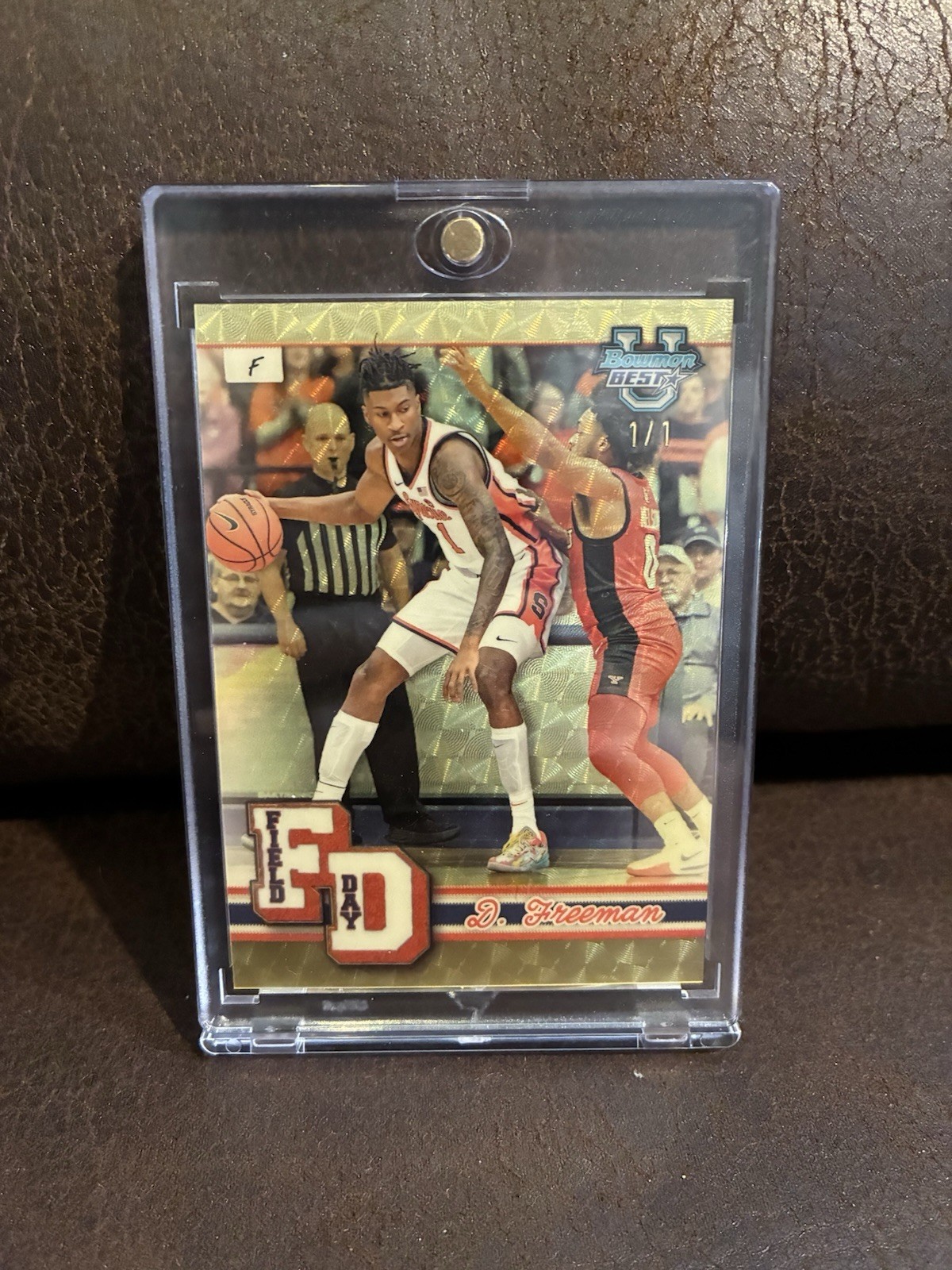 Donnie Freeman 2025 Bowman Best U Field Day Superfractor 1/1 Gold