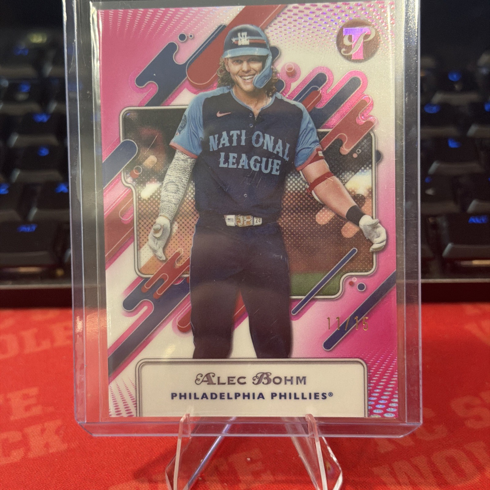 Alec Bohm 2025 Topps Pristine /15 Pink – Philadelphia Phillies #256