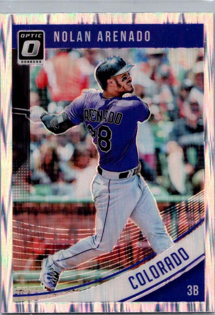 2018 Donruss Optic Nolan Arenado Holo Shock Colorado Rockies #138