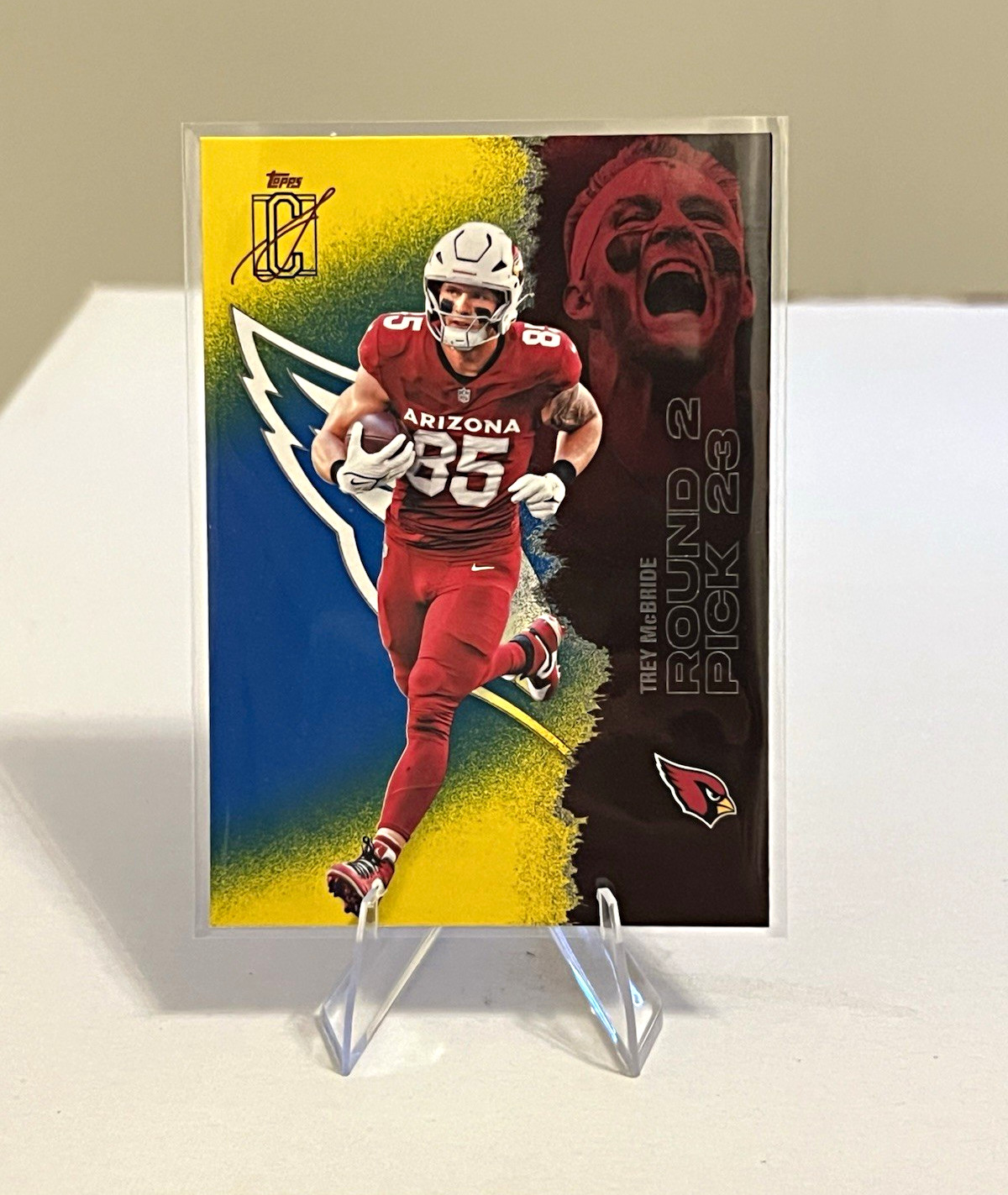 2025 Topps Signature Class Trey McBride Blue & Yellow #1 Cardinals