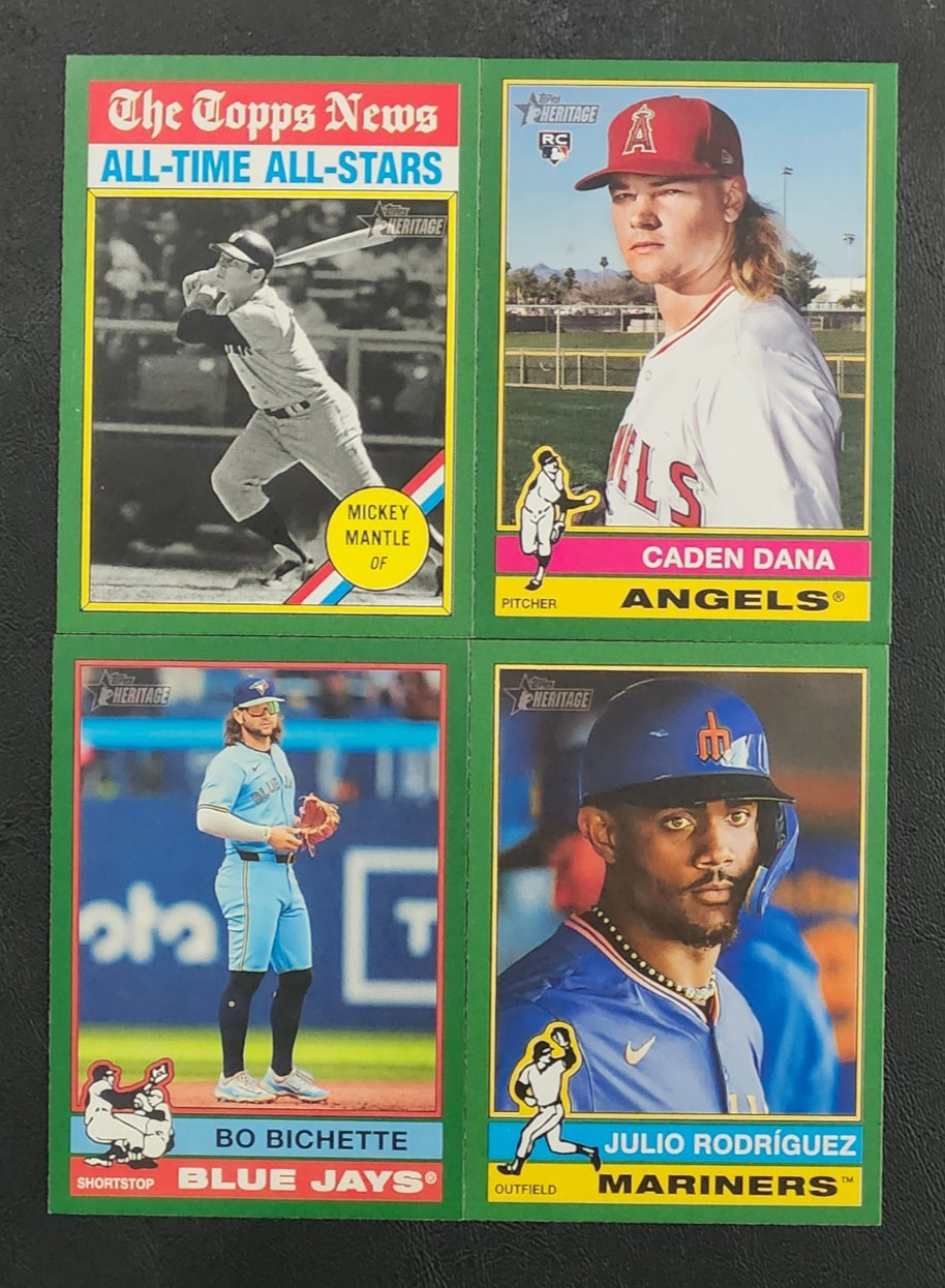 2025 Topps Heritage DARK GREEN BORDER 251-500 with Rookies You Pick the Card