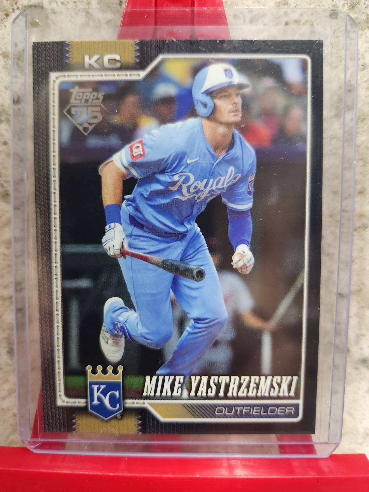 2026 Topps Series 1 – Mike Yastrzemski Royals Black Border /75 Royals #242