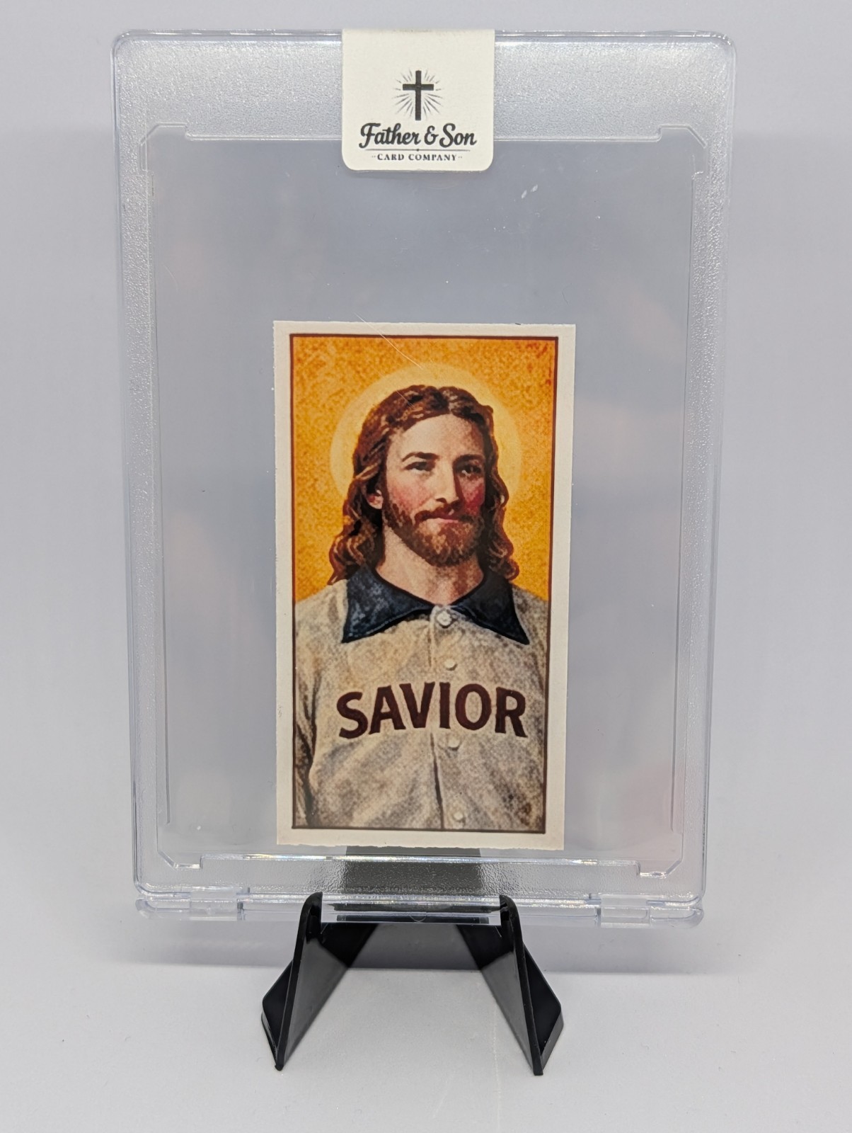 Jesus Christ “Savior” Tobacco Style Custom Card By Father And Son Card Company