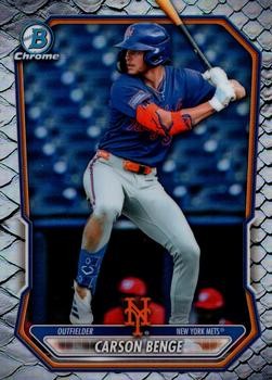 Carson Benge 2026 Bowman Chrome Prospects Reptilian Refractor #BCP-111 Mets