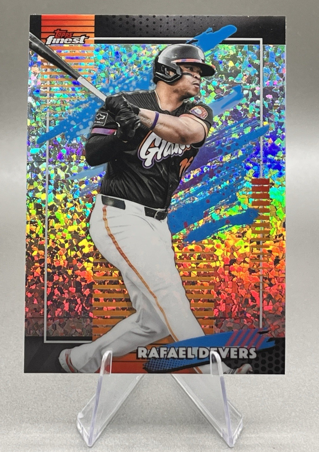 Rafael Devers 2026 Topps Finest #118 UNCOMMON Mini Diamond Giants